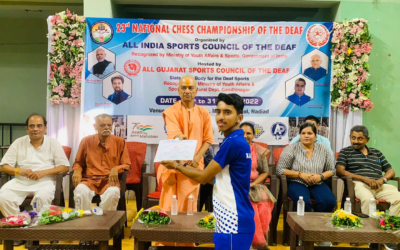 PADC alumnus Bharath Hegde wins National Chess Championship for the Deaf in Gujarat (Junior)